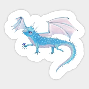 Sapphire Dragon Sticker